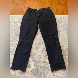 Abercrombie and Fitch Ultra High Rise Ankle Straight Curve Love Jeans 6/28 Short